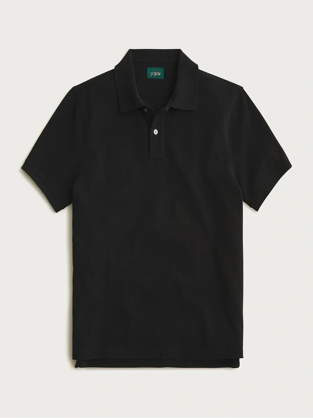 J. CREW classic piqué polo shirt in Black Size M NWT $79.50 BE239